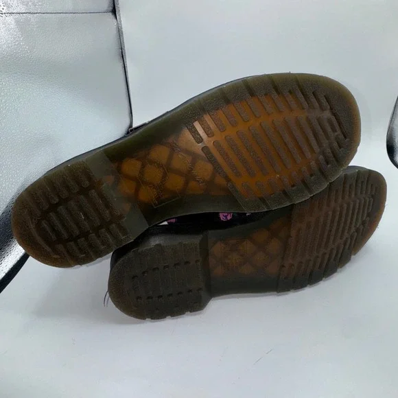 Dr Martens 8065 Vintage Floral Leather Mary Jane Shoes Women's 9 Double Buckle - Picture 14 of 15